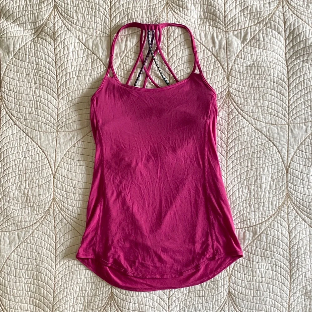LULULEMON Raspberry “Lighten up” Tank - Picture 3 of 9